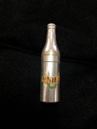 Vintage Pepsi Cola Metal Bottle Lighter 2 1/2”