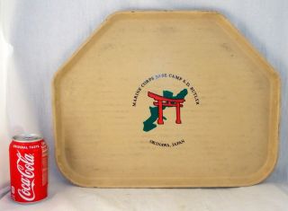 Vintage USMC Camp Butler Okinawa Japan Chow Hall Lunch Tray Man Cave Military 4