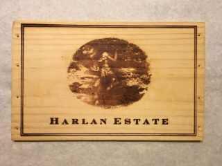 1 Rare Wine Wood Panel Harlan Estate Vintage Crate Box Side 8/19 200