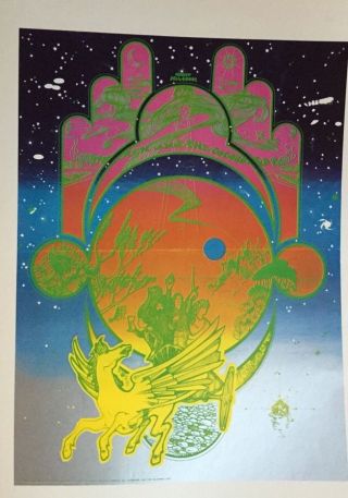 Hapshash & Coloured Coat & Jefferson Airplane 2 Sided Vintage Poster 15 " X10 R36