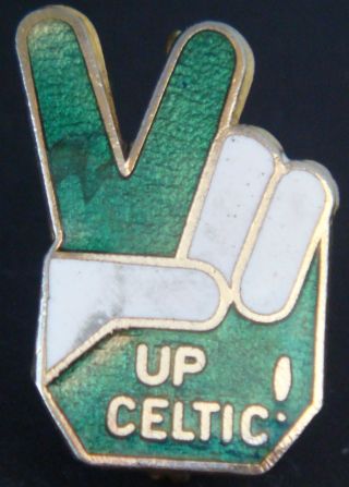 Celtic Fc Vintage Club Crest Badge Maker Coffer London Brooch Pin 18mm X 26mm