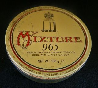 Vintage Dunhill Mixture 965 Tobacco Tin