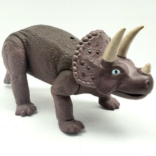 1987 Playskool Definitely Triceratop Dinosaur Figure 12 " Long Vintage