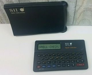 Vintage Seiko Instruments Wp - 1100 Sii Spell Checker W/ Case