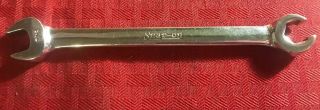 Vintage 1965 Snap - On Tools Usa 7/16 " Sae Fat Open Flare Nut Line Wrench Rxs14