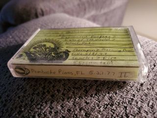 Vintage Grateful Dead Pembroke Pines 5 - 22 - 77 Cassette Tape Live Boot Recording
