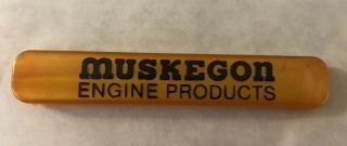 Vintage Advertising Muskegon Engine Products Knife Box Cutter