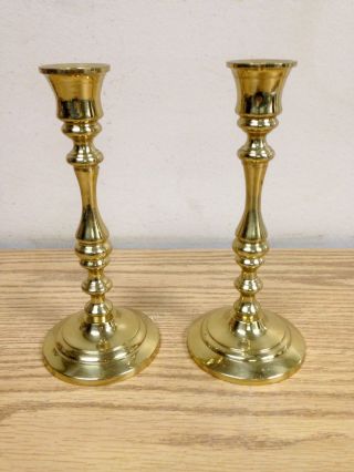 Vintage Brass Candlestick Holders