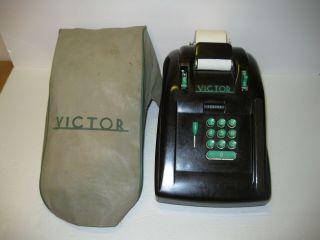 Vintage Victor Adding Machine W/dust Cover,  Bakelite.  As - Is.