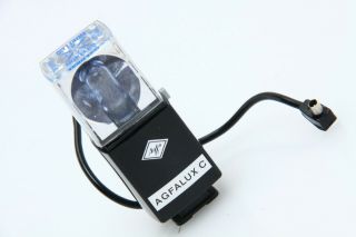 Agfalux C Pocket Flash Cube Adapter Unit W/ Flashcube Vintage 383105