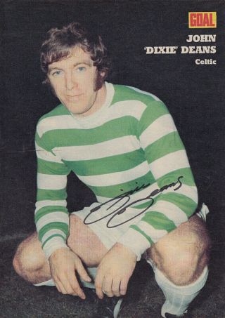 Hand Signed 1970s Vintage Poster Celtic - John 