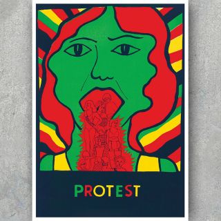 A3 A6 Vintage Feminist Political Poster - Protest - Feminism Politics Print
