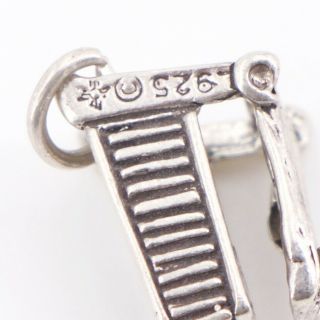 VTG Sterling Silver - SUNWEST Grocery Shopping Cart Bracelet Charm - 2.  5g 5