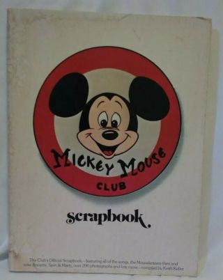 Vintage 1977 Paperback Mickey Mouse Club Scrapbook,  Walt Disney By Keith Keller