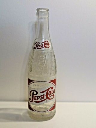 Vintage Sparkling Pepsi Cola 12 Oz Bottle Bottled In Wichita,  Kans