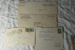 Lot09 - 39 x Vintage POSTAL COVERS Registered Letters - US ARMY & AIR FORCE Etc 3