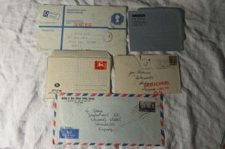 Lot09 - 39 x Vintage POSTAL COVERS Registered Letters - US ARMY & AIR FORCE Etc 4