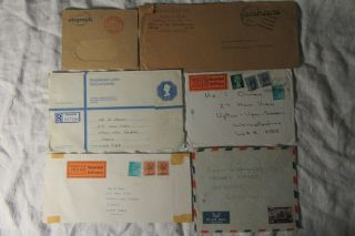 Lot09 - 39 x Vintage POSTAL COVERS Registered Letters - US ARMY & AIR FORCE Etc 5