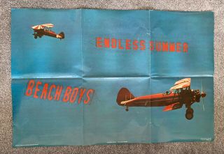 The Beach Boys Endless Summer Poster Insert 1974 Lp Insert Vtg Capitol Records