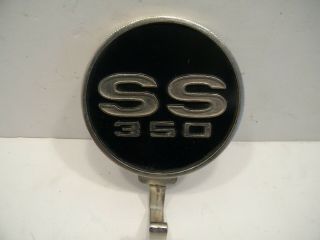 Vintage Ss 350 Camaro Hood/trunk Emblem Gas Cap Coat/hat Hook (gm Trademark)