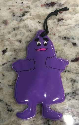Mcdonalds Grimace Christmas Ornament Purple Vintage 1983 Made In Taiwan 3.  5 "