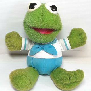 Kermit The Frog Plush Soft Toy Doll Muppet Babies Hasbro Softies Vintage 1980s