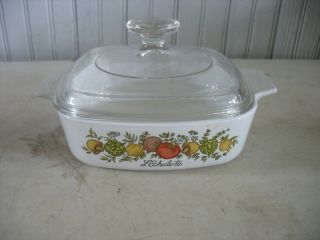 Vintage Corning Ware L’echalote Spice Of Life 1qt W Lid