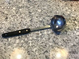 Vtg Ekco Forge Stainless Soup Ladle Riveted Handle Usa Kitchen Utensil Usa