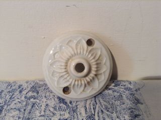 Vintage French Ceramic Ceiling Rose (3490g) 2