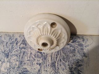 Vintage French Ceramic Ceiling Rose (3490g) 4