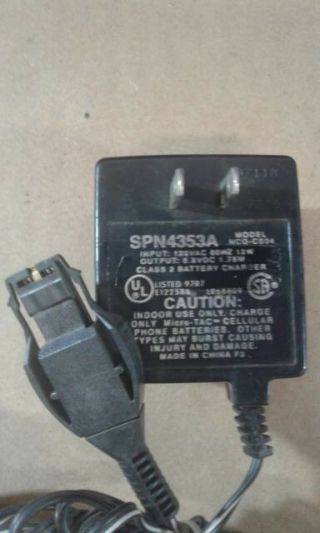 5.  8v 1.  75w Vintage Motorola Micro - Tac Charger Spn4353a Ncq - Cs04 Dc Charger