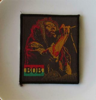 Bob Marley Vintage Sew On Patch From The 1980s Reggae Jamaica