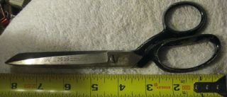 Vintage 1 Pair Large Wiss Inlaid Steel Schears Scissors 28 Usa 8”,  Usa Sewing