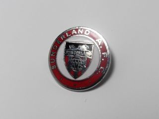 Sunderland Fc - Vintage Round Enamel Crest Badge.