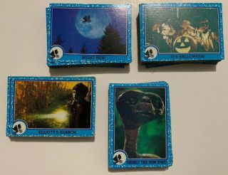 Vintage 1982 Topps E.  T.  Movie Photo Cards Trading Card Set 152 Total Cards Rare
