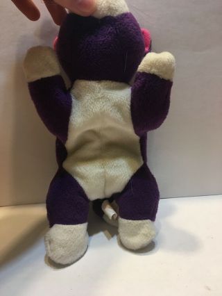 ❤️Lisa Frank Stuffed Cat Playtime Plush Beanbag Vintage 1998 Purple Rainbow 5