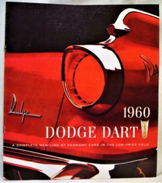 1960 Dodge Dart Automobile Car Advertising Sales Brochure Guide Vintage