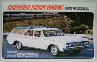 1964 Oldsmobile Station Wagons Automobile Car Advertising Sales Brochure Vintage