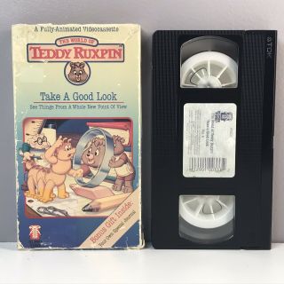 The World Of Teddy Ruxpin Vol.  4 Take A Good Look Vhs Video Tape 1987 Vtg Rare