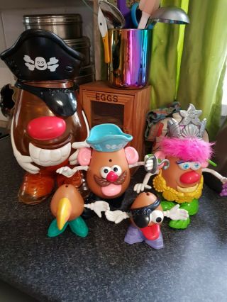 Extra Large Vintage Mr Potato Head Set,  Pirates And Mermaids