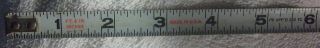 Vintage Evans USA 12 foot tape measure measuring rule,  tool,  LP12,  locking 3