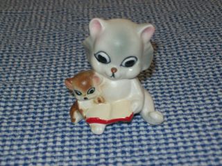 Vintage Josef Originals Cat/kitten & Mouse Storytime Collectable Figure Figurine