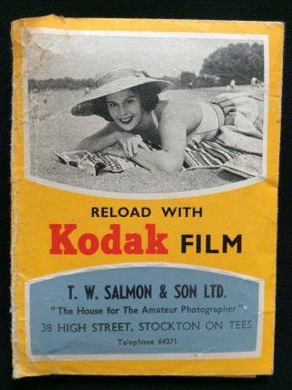 Small Vintage Kodak Film Wallet With 47 B & W Negatives1950 - 1960 People