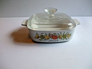 Vintage Corning Ware Spice Of Life L’echalote 1 Qt Casserole With Lid