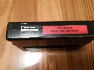 Vintage CHESS Radio Shack Tandy TRS - 80 Color Computer Game Cartridge 26 - 3050 2
