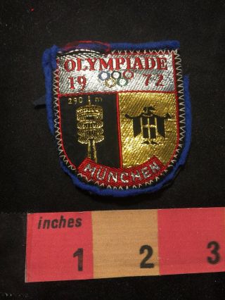 Vtg 1972 Munich Mumchen Olympiade Olympic Tower Germany Architecture Patch 81g2