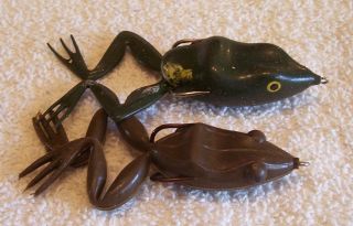 2 Unknown Rubber Frogs Lure 05/21/18pots Glare Present