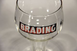 L005683 Beer Glass / Vintage Brading Brewery / Canada / Ontario / Chalice Glass
