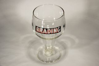 L005683 BEER GLASS / Vintage Brading Brewery / Canada / Ontario / Chalice Glass 2