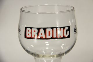 L005683 BEER GLASS / Vintage Brading Brewery / Canada / Ontario / Chalice Glass 3